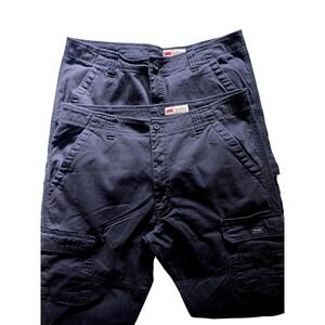 Bundle Wrangler Men's Relaxed Fit Cargo Pants 38x32 Utility Workwear Casual Core